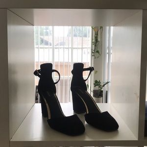 Classic Square toe 4”  Suede pumps